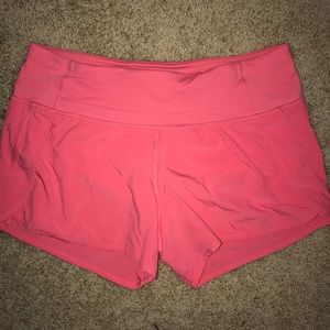 Lululemon Pink Running Shorts